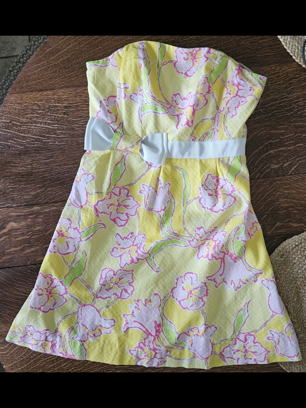 Lilly Pulitzer Amberly Dress Starfruit Day Lilly Floral Yellow Pink Size 10 NWT - Picture 2 of 11